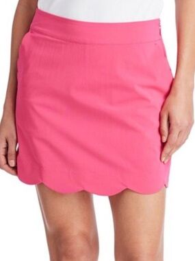 Vineyard Vines pink scallop skort skirt sz 10